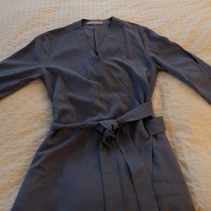 Everlane Japanese Go-Weave Long-Sleeve Wrap Dress